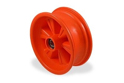 Jante Dino-Cars 8 pouces, orange Jante en plastique orange avec roulement à billes au milieu