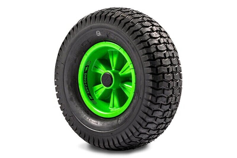 Dino-Cars complete off-road wheel wide (green rim)