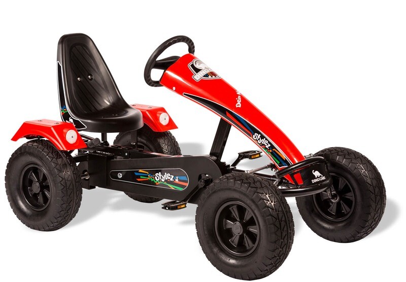 Dino-Cars Stylez - Frame Black | Front spoiler and fender red | Off-road wide tires | ZF freewheel