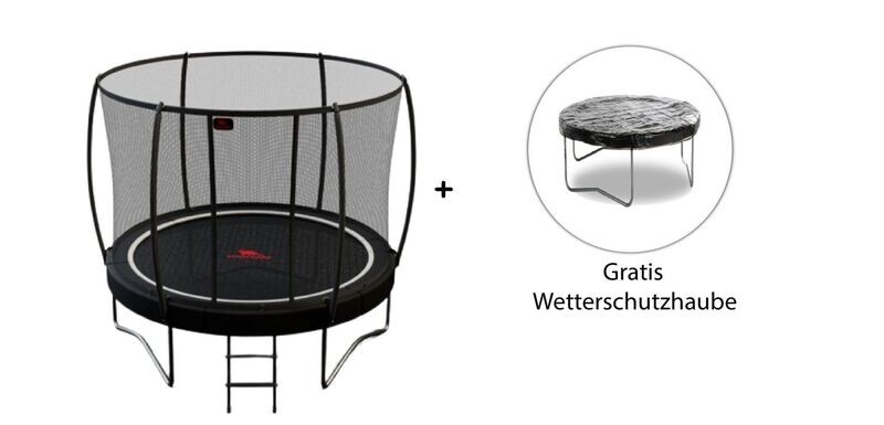 Dino-Cars Ø 365 cm Pro Line Trampolin inkl. Sicherheitsnetz + Leiter + Wetterschutzhaube Ø 365 cm Dino-Cars Ø 365 cm Pro Line Trampolin inkl. Sicherheitsnetz + Leiter + Wetterschutzhaube Ø 365 cm