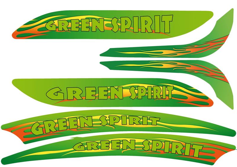 Dino-Cars Aufklebersatz Green Spirit Dino-Cars Aufklebersatz Green Spirit