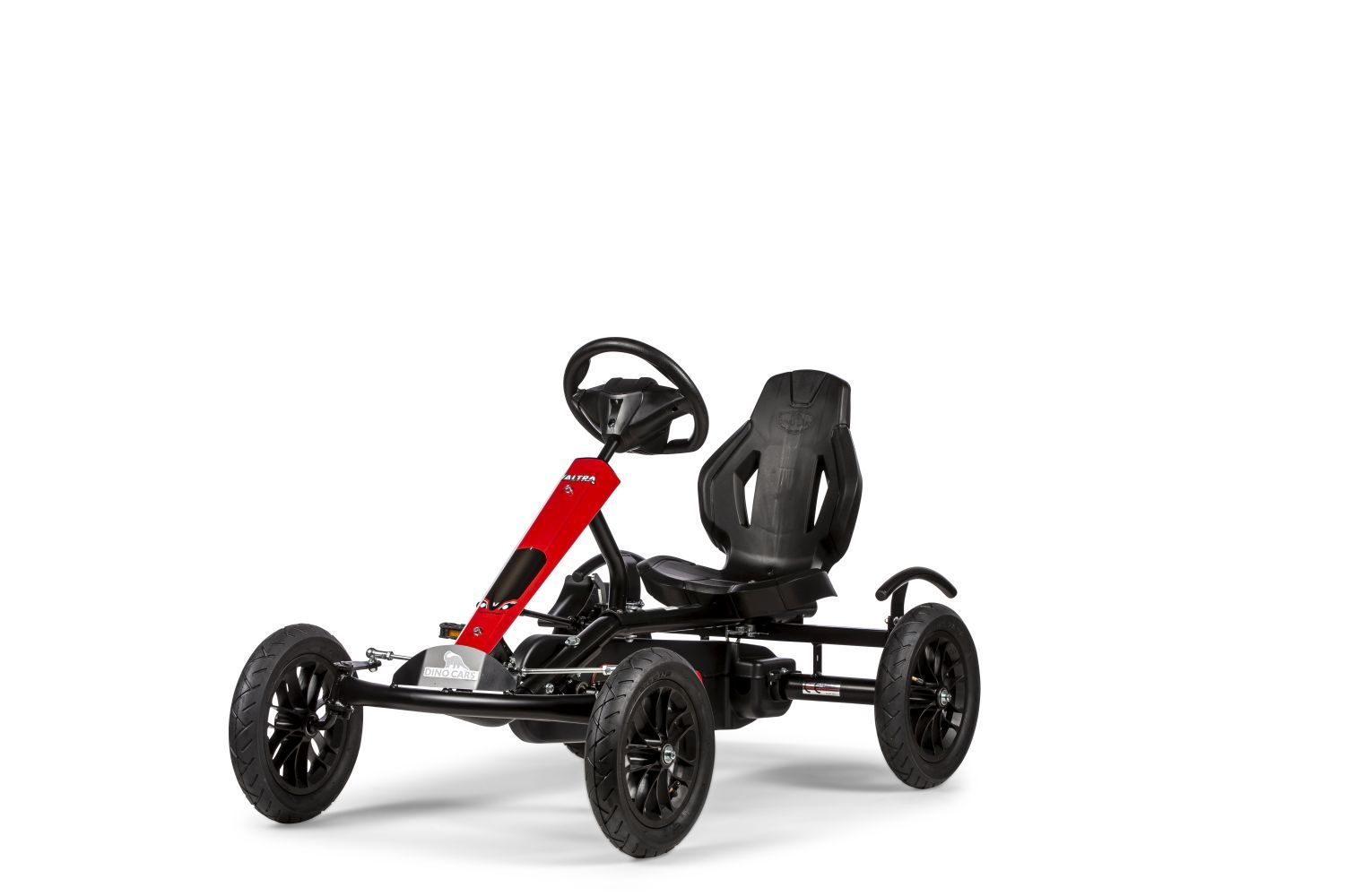 Dino-Cars Speedy 2.0 Valtra BF1 Dino Cars Speedy Valtra BF1, czarna rama z czerwonymi naklejkami, czarne opony