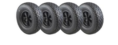 Dino-Cars set complete wielen off-road breed (zwart) 4 stuks Dino-Cars set complete wielen off-road breed (zwart) 4 stuks