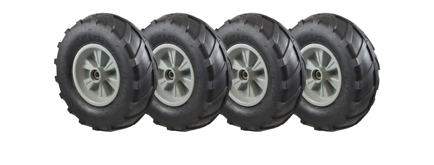 Dino-Cars set complete wielen Ackerstolle (velg zilver) 4 stuks (2x links / 2x rechts)