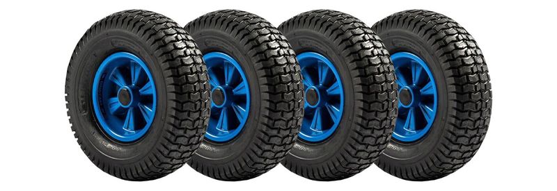 Dino-Cars Satz Komplettrad Offroad breit (Felge Blau) 4 Stk. Dino-Cars Satz Komplettrad Offroad breit (Felge Blau) 4 Stk.