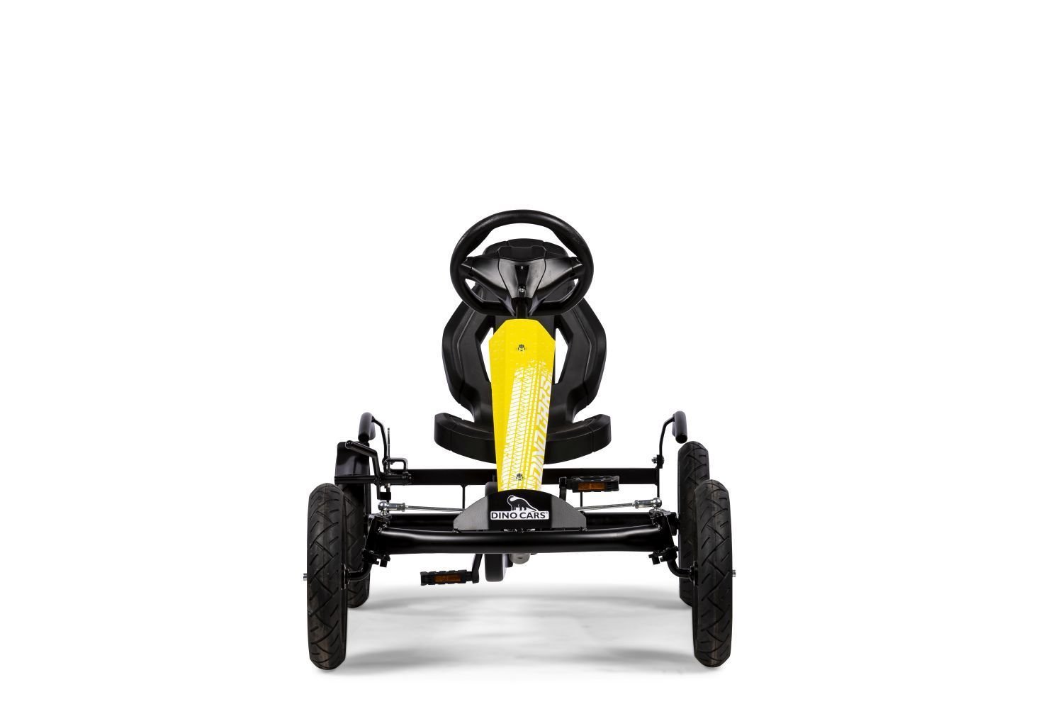 Dino Cars Speedy Black Bee BF1, schwarzer Rahmen mit gelben Aufklebern, schwarze Reifen