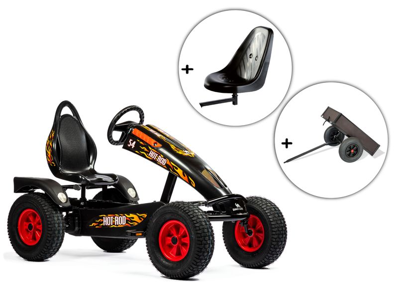 Dino-Cars Hot Rod BF1 incl. extra zitplaats en kiepaanhanger Dino-Cars Hot Rod BF1 incl. extra zitplaats en kiepaanhanger
