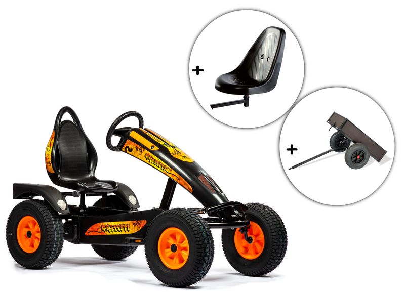 Dino-Cars Graffiti BF1 incl. extra zitplaats en kiepaanhanger Dino-Cars Graffiti BF1 incl. extra zitplaats en kiepaanhanger