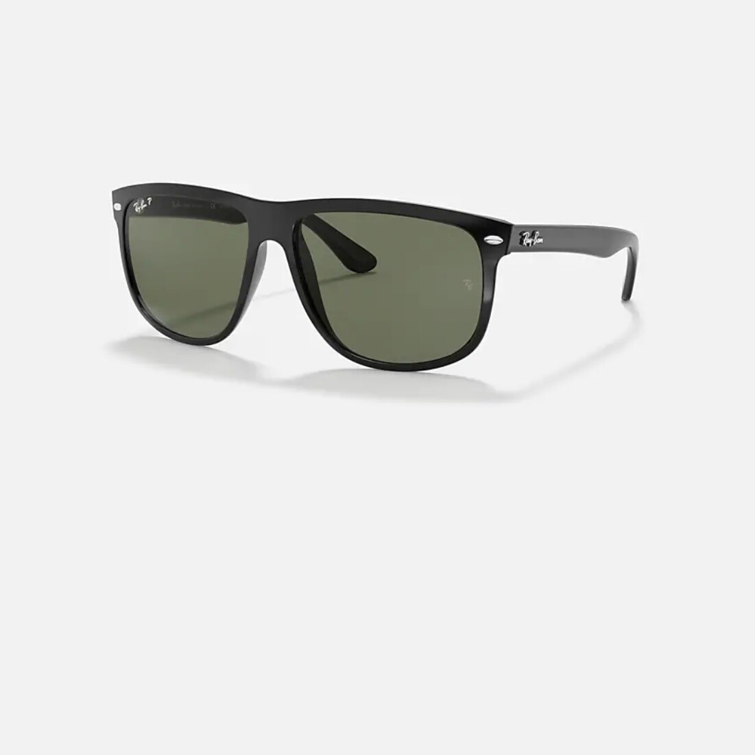 Rayban boyfriend polarized black dark green classic
