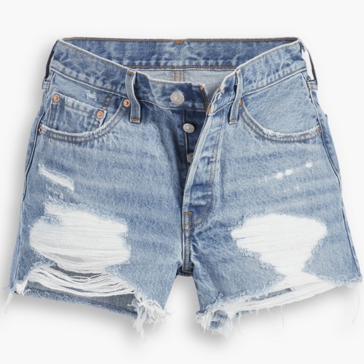 Levis 501 Original Short Destroyed