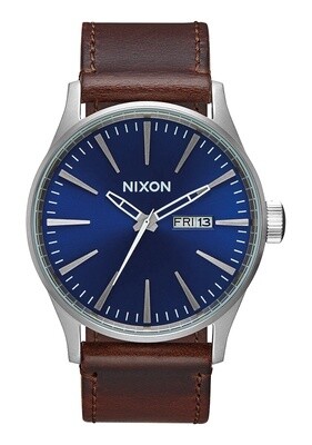 Nixon Sentry Leather Blue Brown