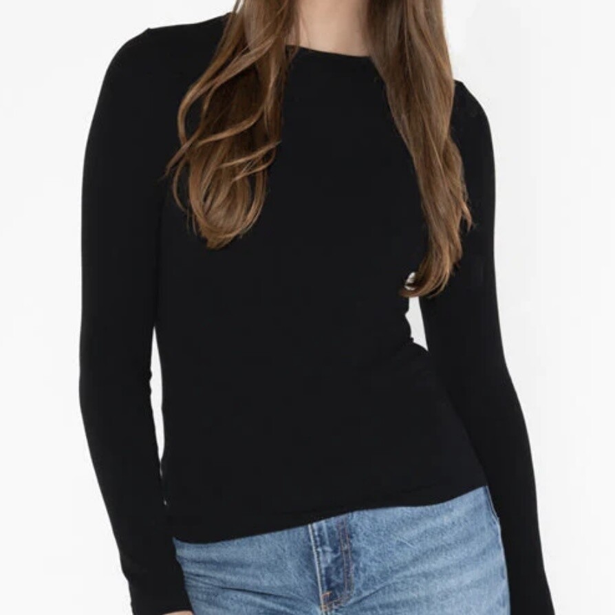 C'est Moi Longsleeve Bamboo, Colour: black