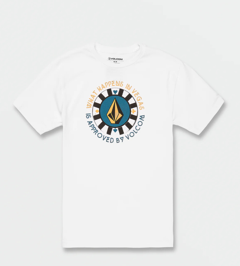 Volcom LAS VEGAS SHORT SLEEVE TEE - WHITE