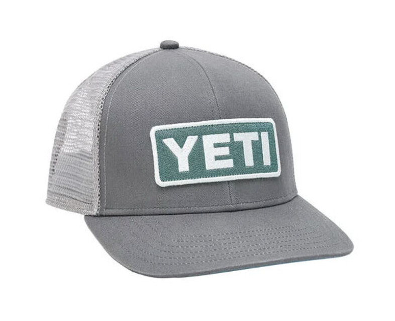 Yeti Logo Badge Grey aqua Blue