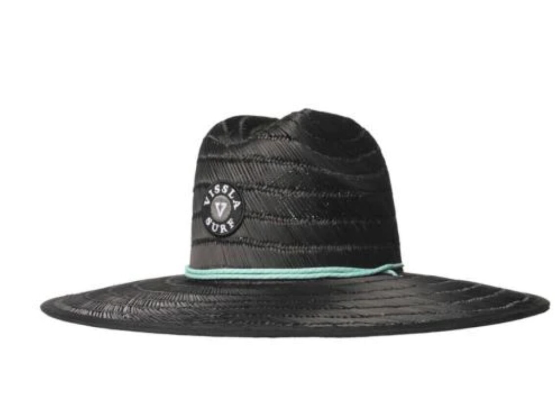 Vissla Lifeguard Straw Black Hat