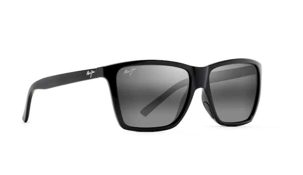 Maui Jim CRUZEM black Black Polarized Rectangular Sunglasses