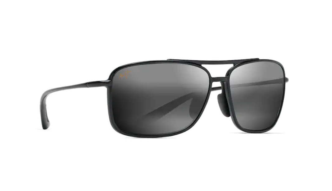Maui Jim KAUPO GAP Polarized Aviator Sunglasses Black