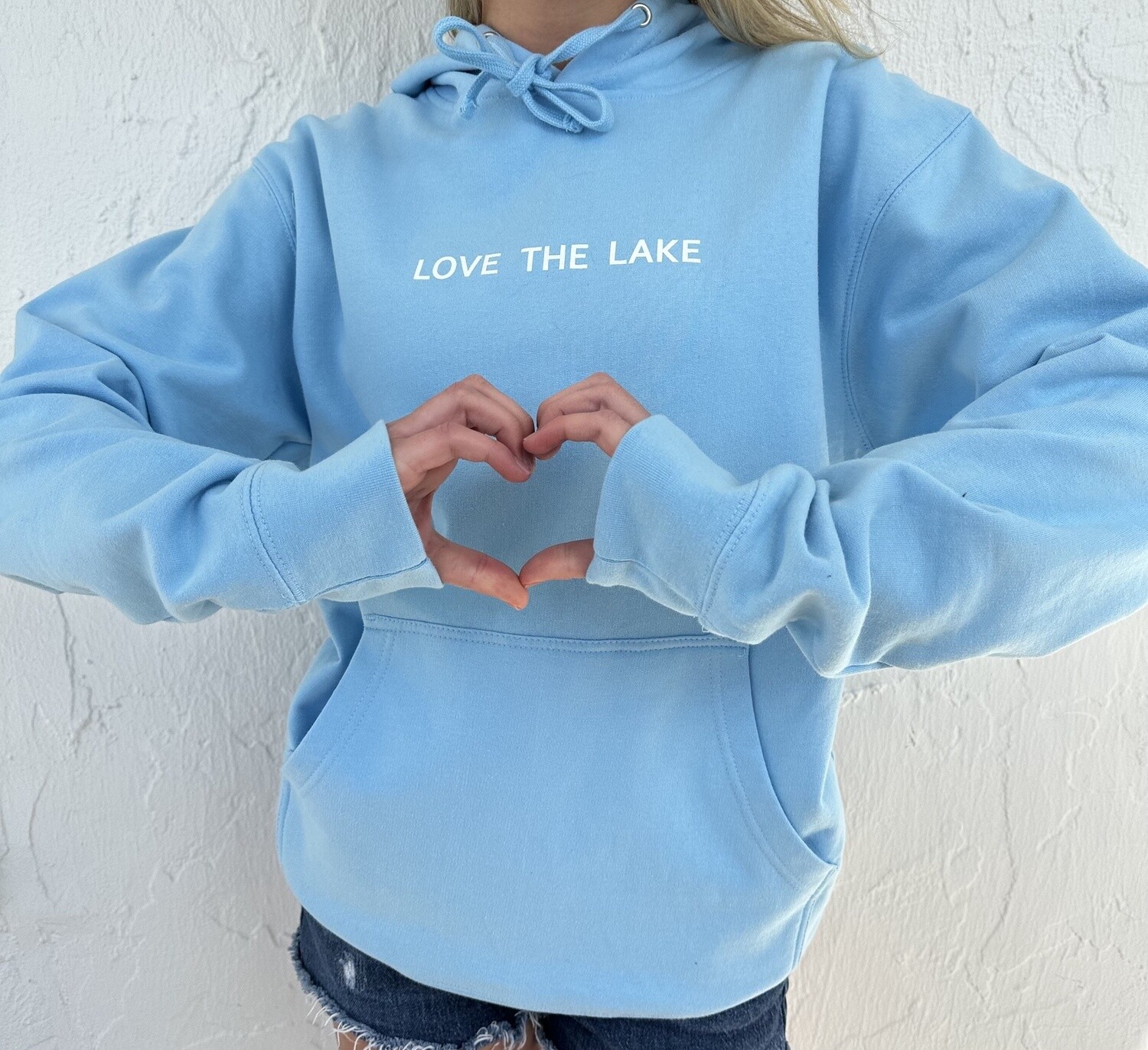 Love The Lake Blue Hoodie