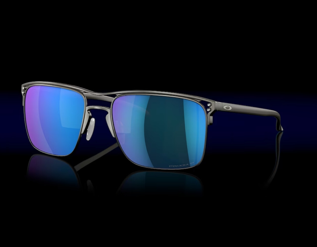 Oakley Holbrook Titanium Matte Gunmetal Prizm Sapphire Polarized