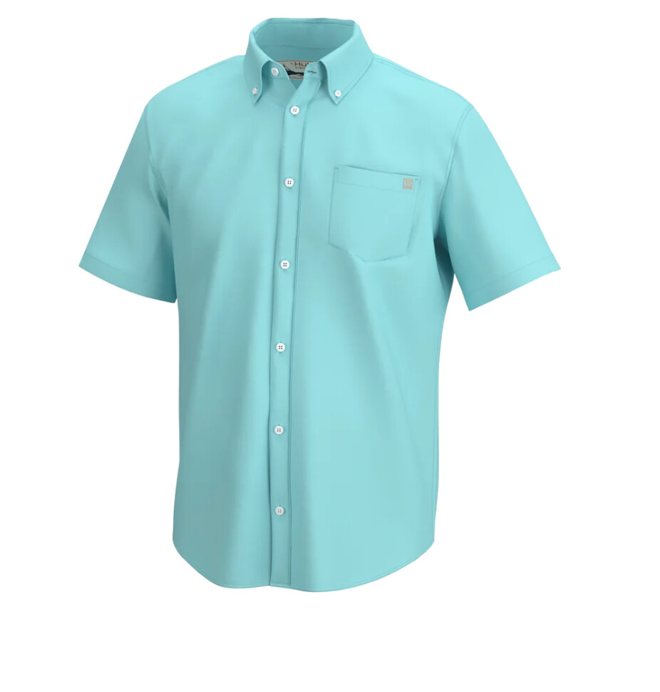 HUK KONA SOLID BUTTON-DOWN Seafoam