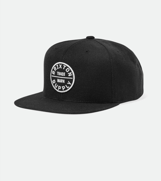 Brixton OATH III SNAPBACK Black