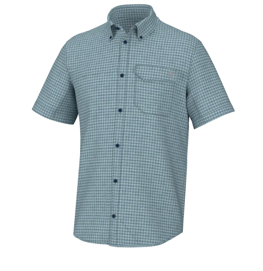 HUK Tide Point Minicheck SS Navy