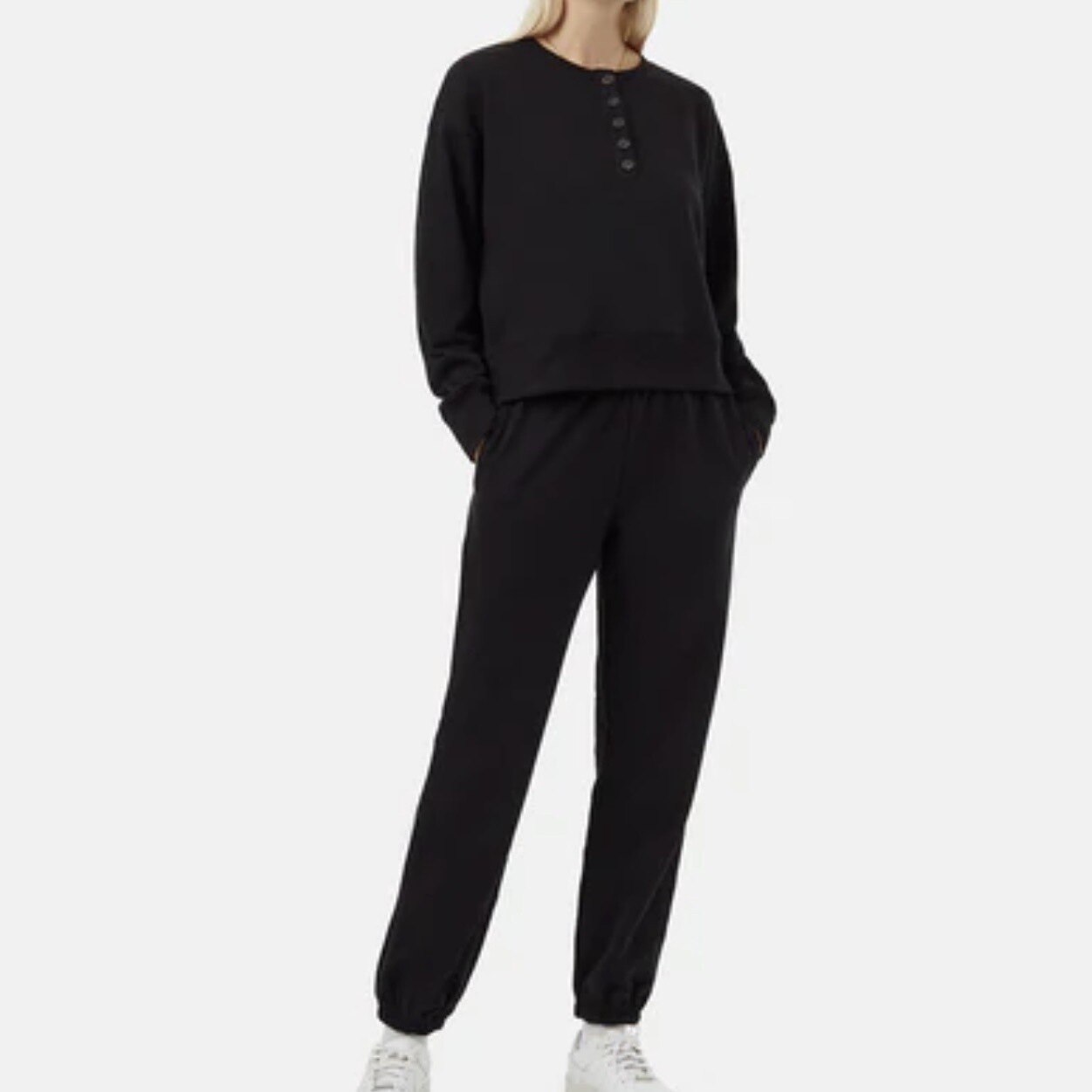 TenTree TreeTerry Relaxed Jogger Black
