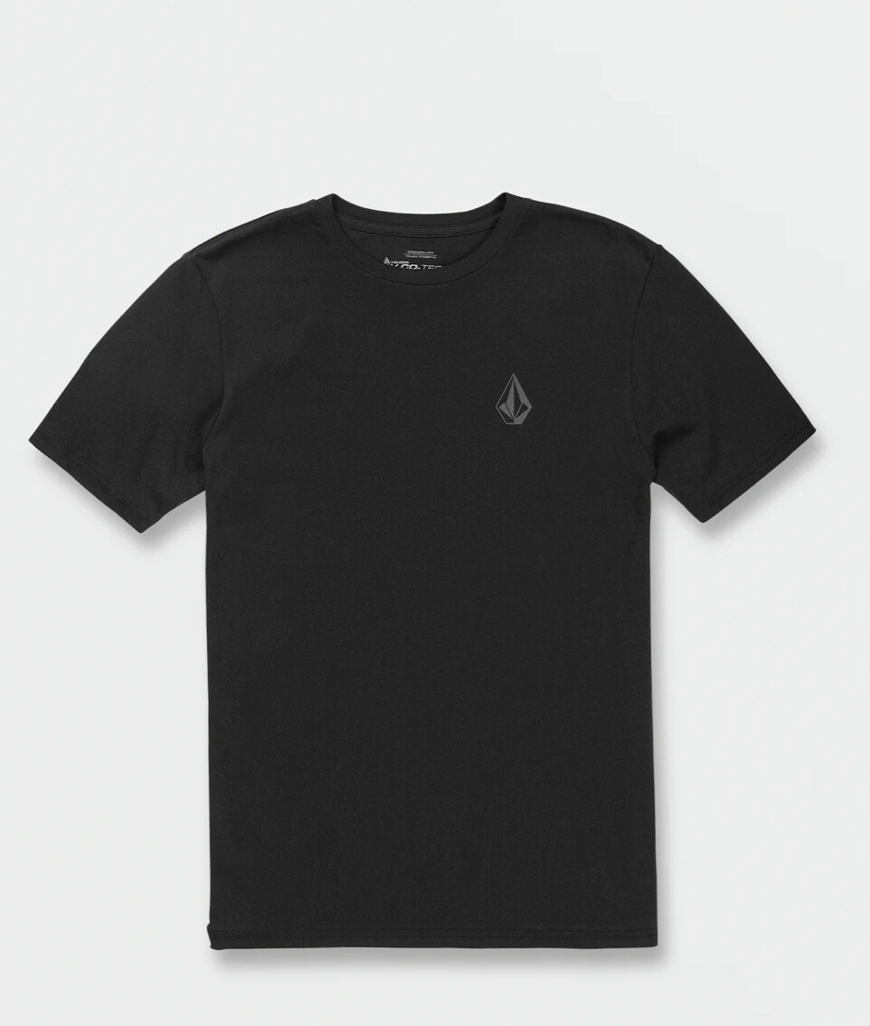 Volcom STONE TECH SHORT SLEEVE TEE SHIRT - BLACK