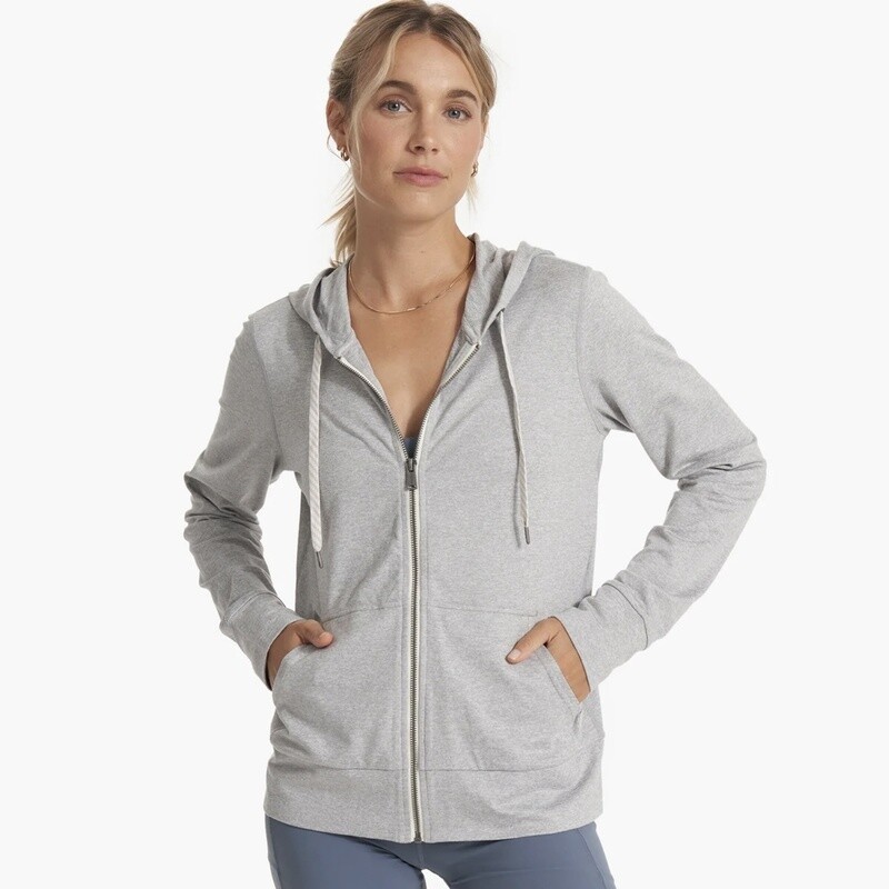 Vuori Halo Performance Hoodie Pale Grey Heather