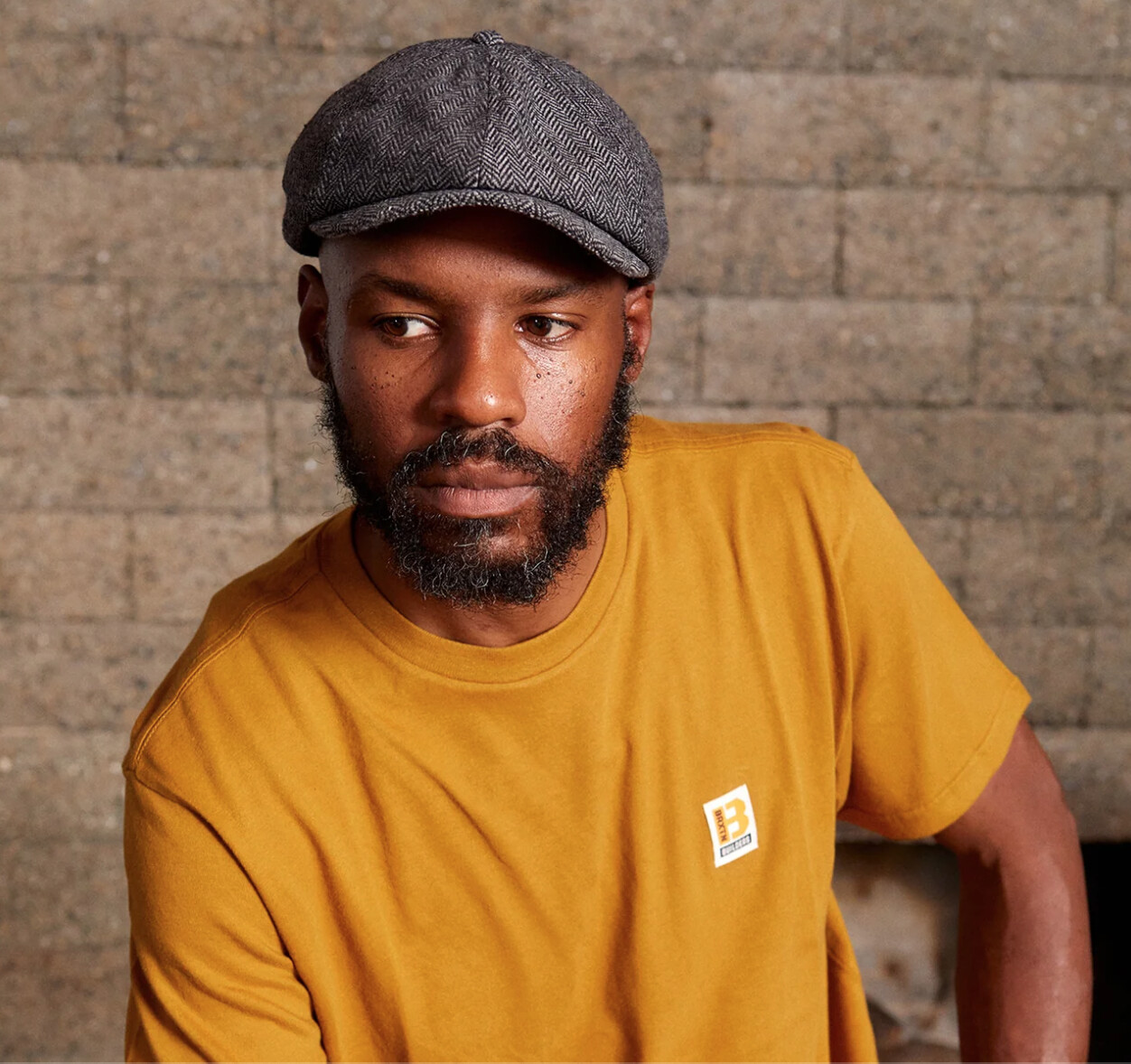 Brixton BUILDERS S/S STANDARD TEE Golden Brown