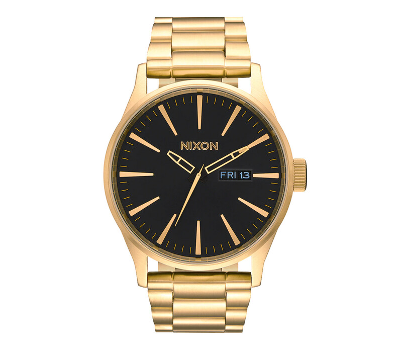 Nixon Sentry Stainless Steel All Gold Black