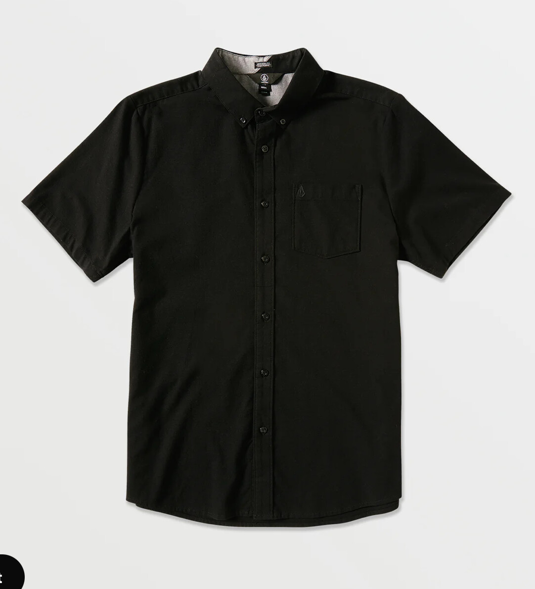Volcom EVERETT OXFORD SHORT SLEEVE SHIRT - NEW BLACK