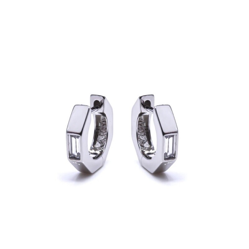 Eliasz and Ella Stellar Hoop Silver