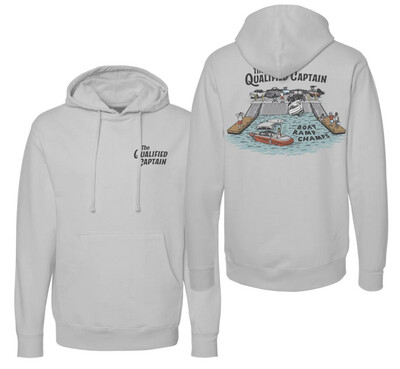 The Qualified Captain Boat Ramp Champ Hoodie Smoke
