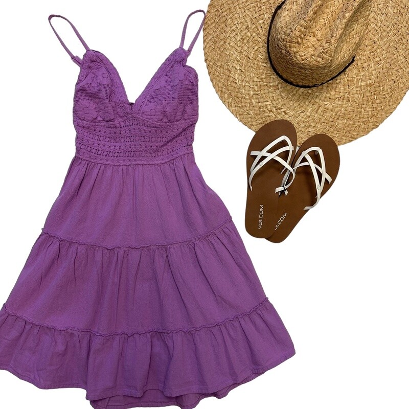 Blanco By Nature Tie Back Dress Lavender