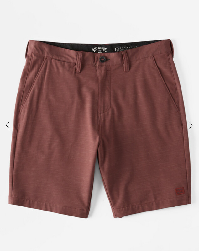 Billabong Crossfire Slub Submersible 19&quot; Shorts Dusty Red