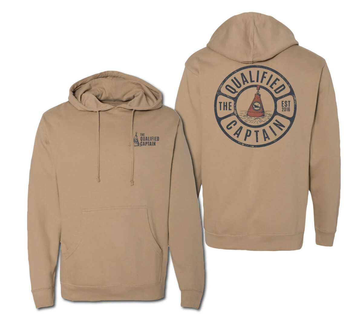 The Qualified Captain Buoy Sandstone Hoodie