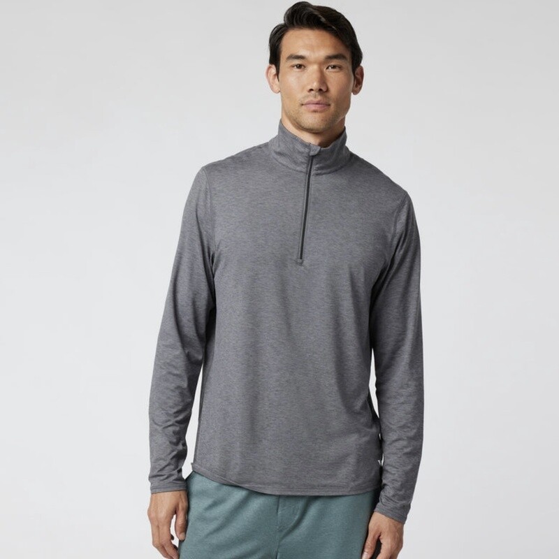 Vuori Ease Performance 1/2 Zip Zinc Heather