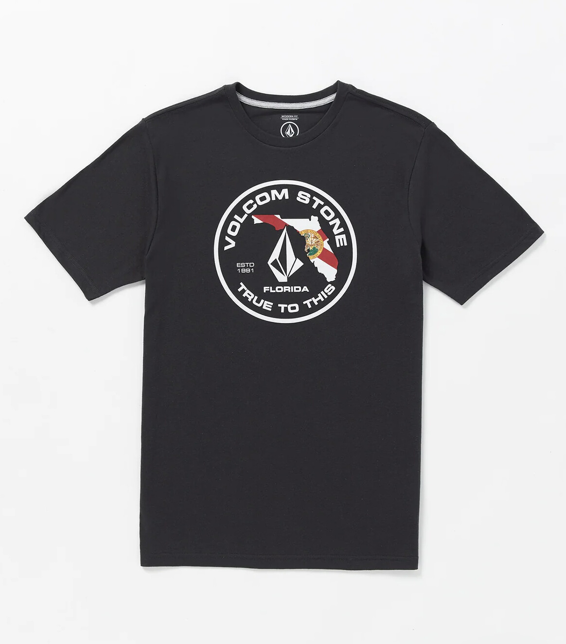 Volcom Florida Flag Washed Black SS