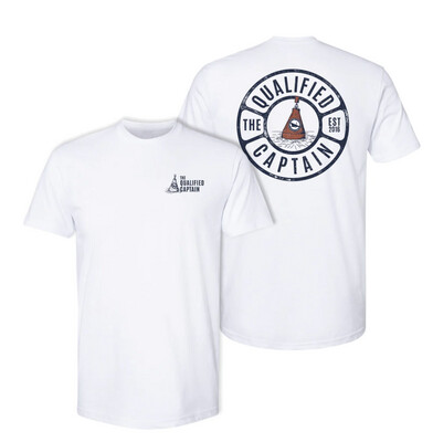 The Qualified Captain Buoy Tee White
