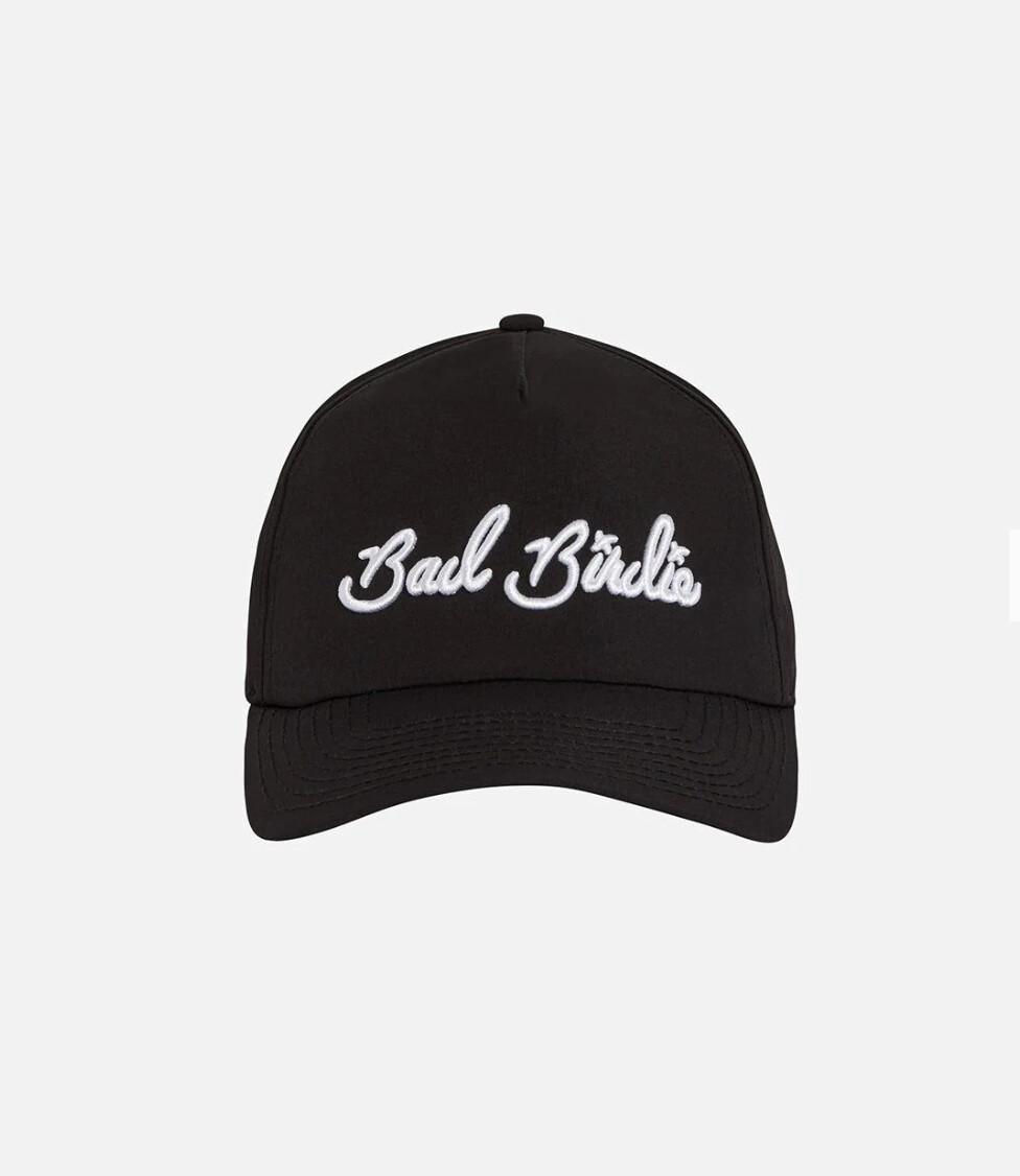 Bad Birdie Script Hat Black