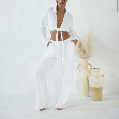 Blanco By Nature Beach Pant White