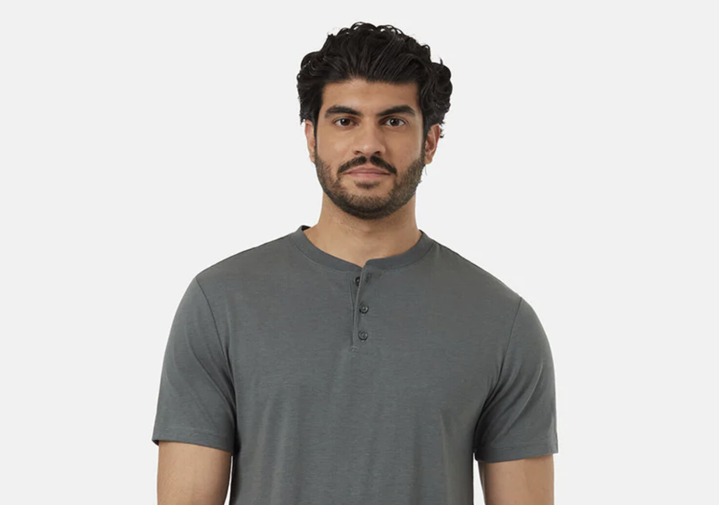 Tentree Henley SS Urban Green, Size: M