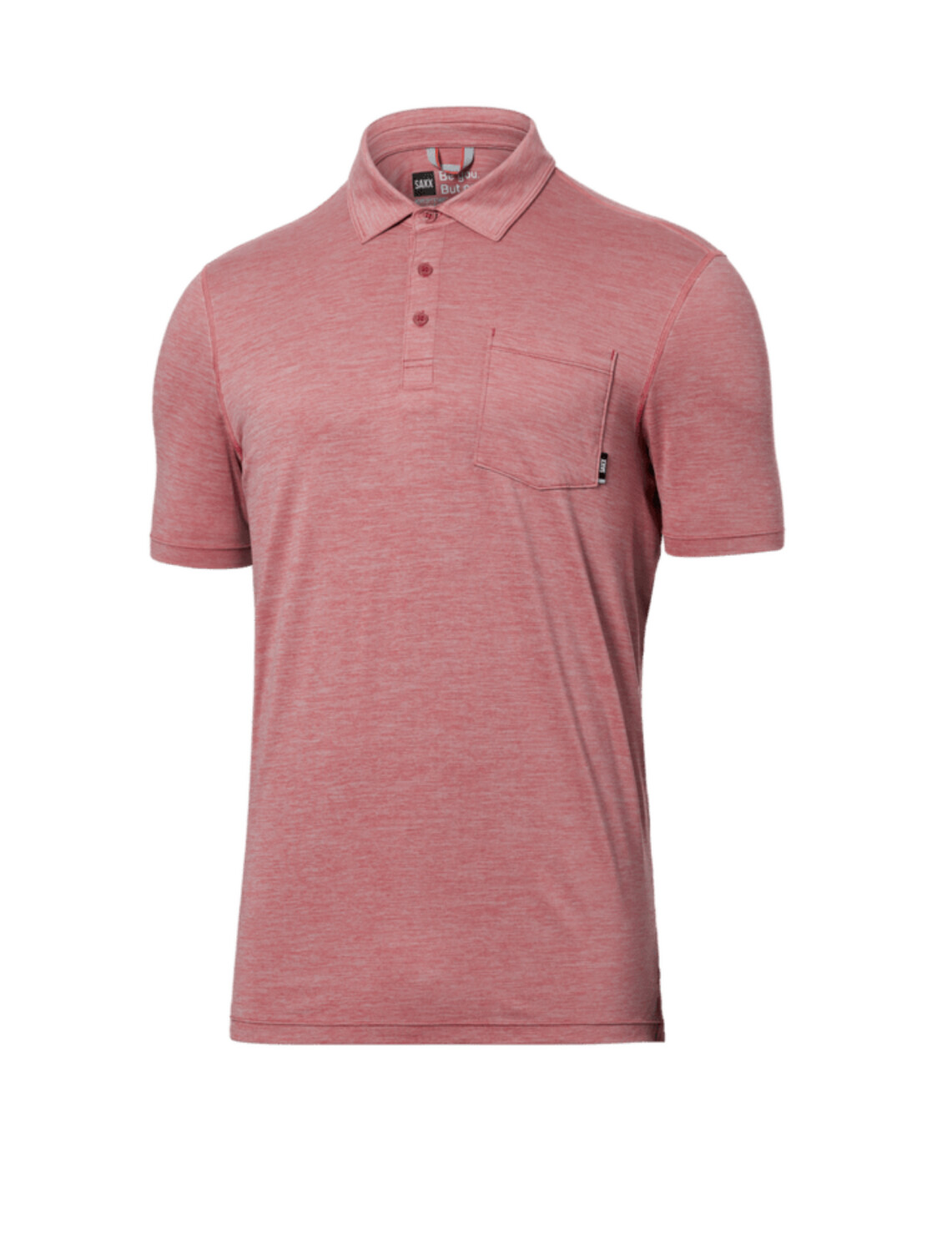 SAXX DROPTEMP™ ALL DAY COOLING Short Sleeve Polo / Gumball Heather