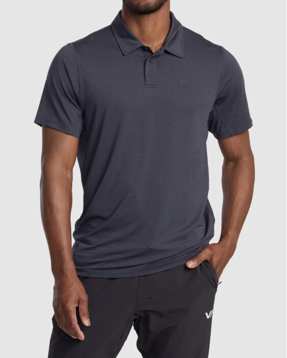 RVCA SPORT VENT TECHNICAL POLO SHIRT Navy Heather