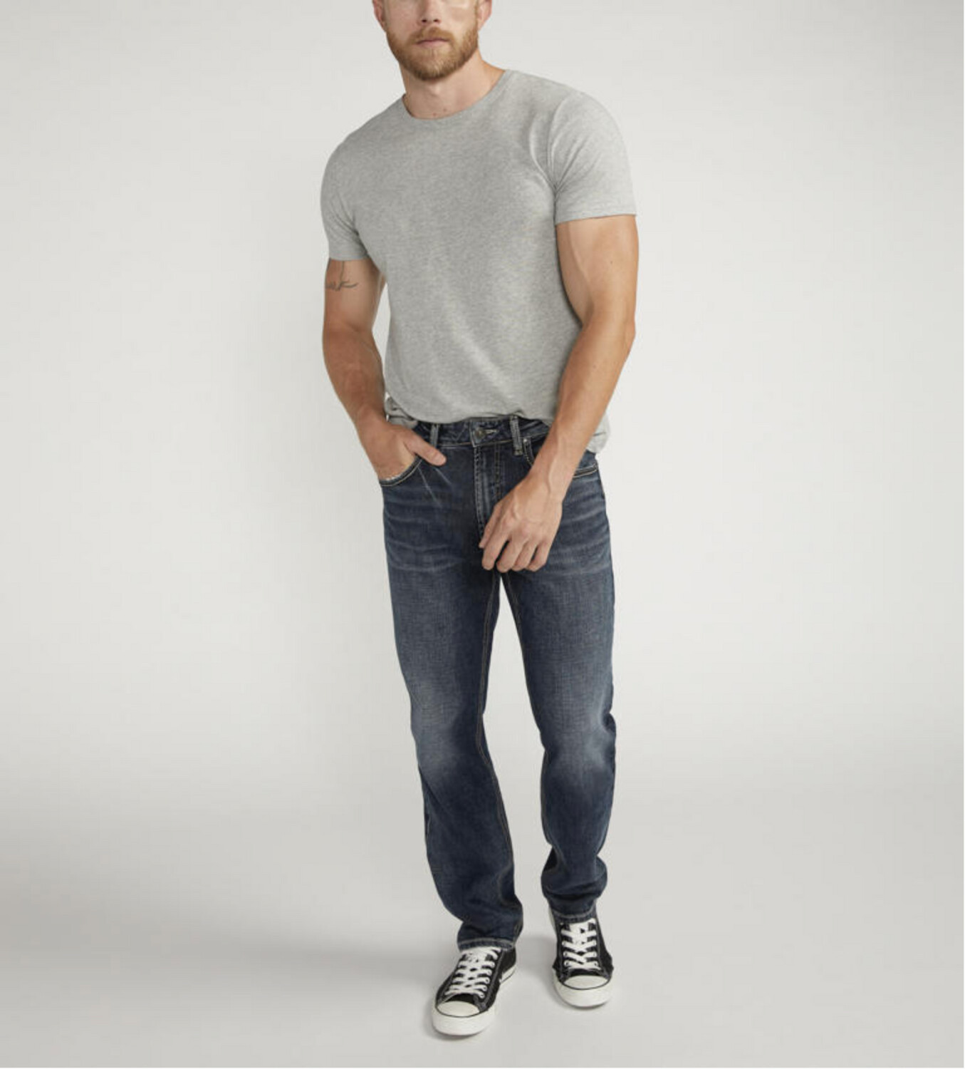 Silver Jeans Eddie Athletic Fit Tapered Leg 405