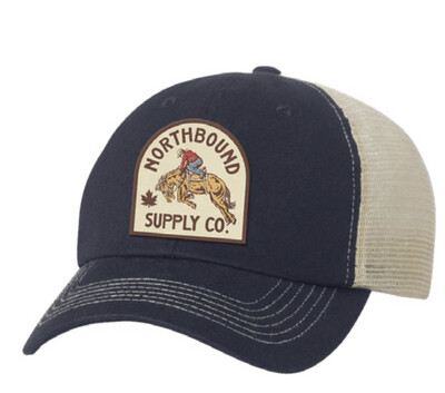 Northbound Supply Co.Rodeo Midnight / Natural Trucker Hat