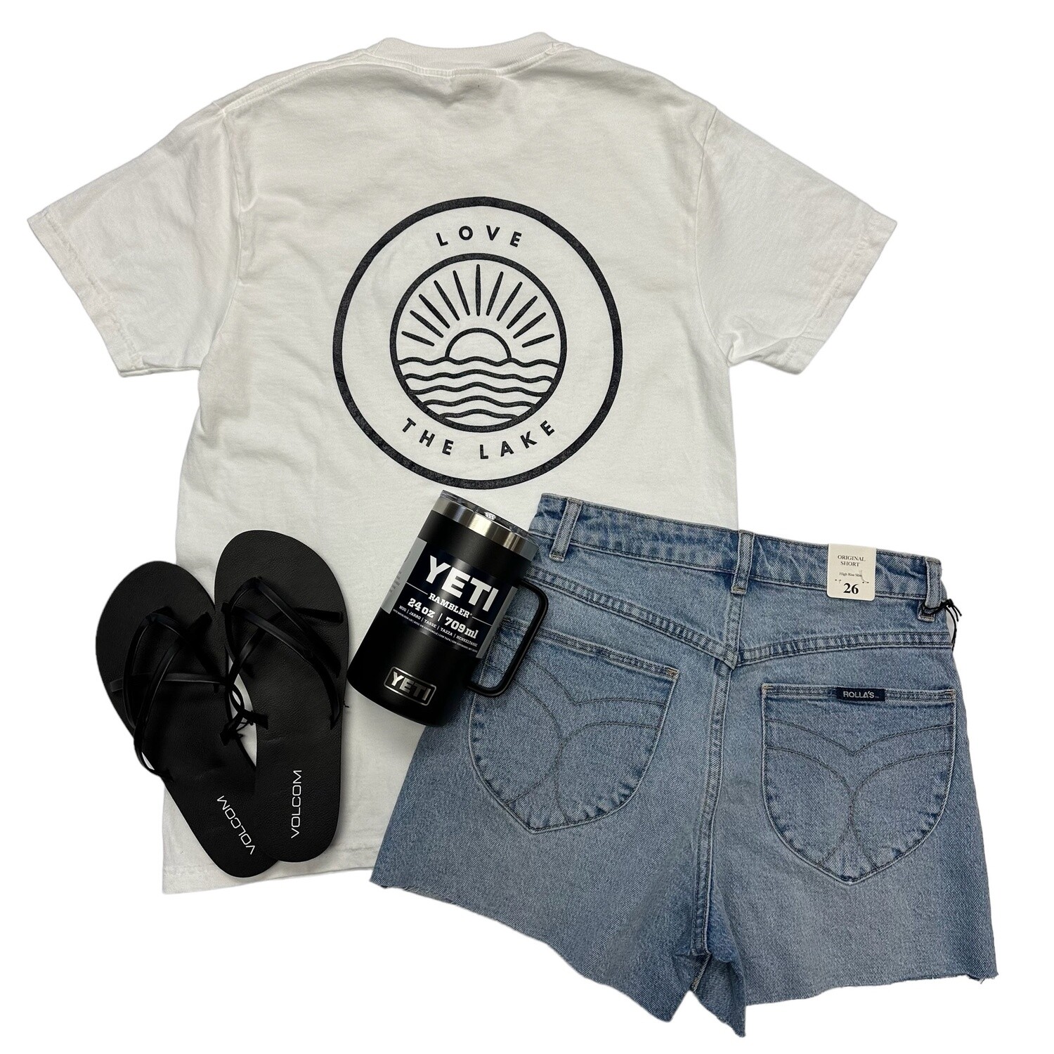 Love The Lake White Tee