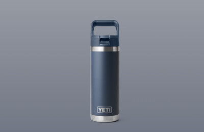 Yeti RAMBLER® 532 ML WATER BOTTLE WITH COLOUR-MATCHED STRAW CAP Navy