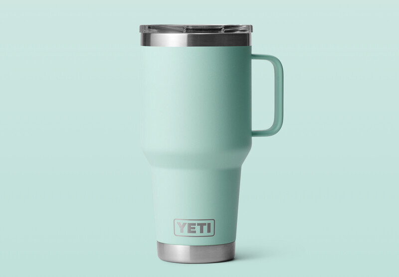Yeti RAMBLER® 887 ML TRAVEL MUG  WITH STRONGHOLD™ LID Seafoam